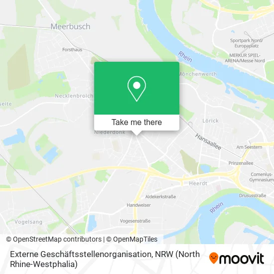 Externe Geschäftsstellenorganisation map