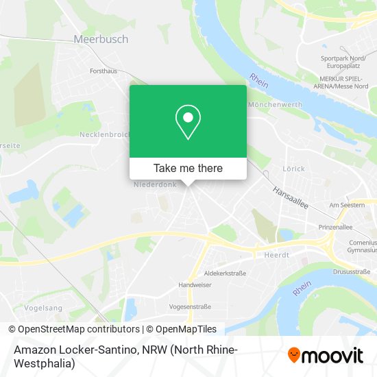 Amazon Locker-Santino map