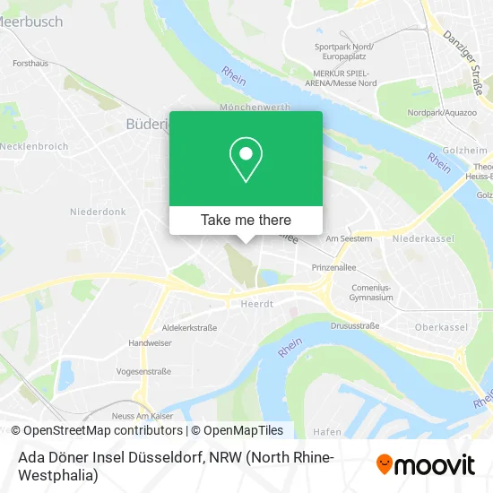 Карта Ada Döner Insel Düsseldorf