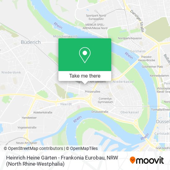 Heinrich Heine Gärten - Frankonia Eurobau map
