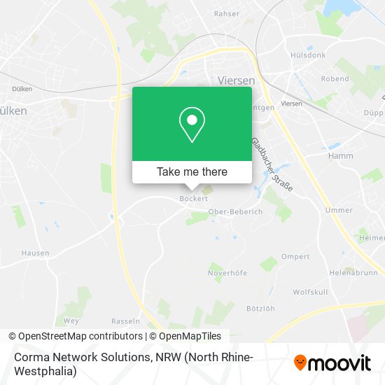 Corma Network Solutions map
