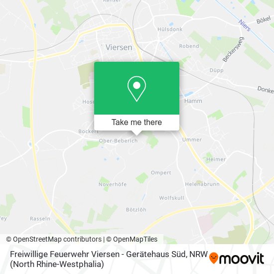 Freiwillige Feuerwehr Viersen - Gerätehaus Süd map