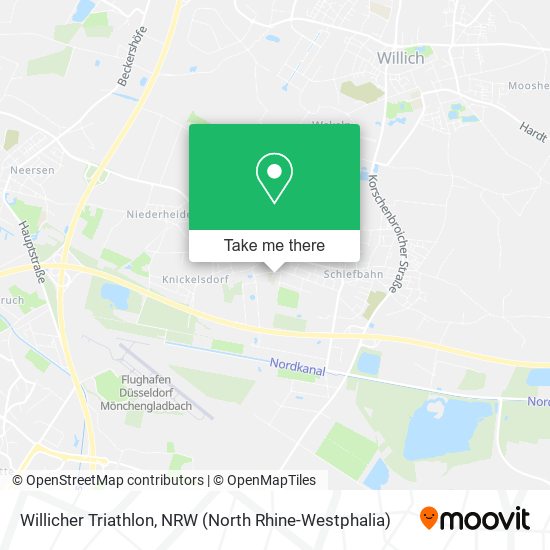 Willicher Triathlon map
