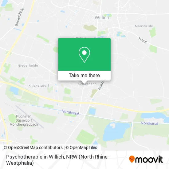 Карта Psychotherapie in Willich
