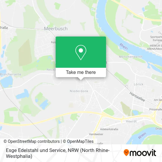 Esge Edelstahl und Service map