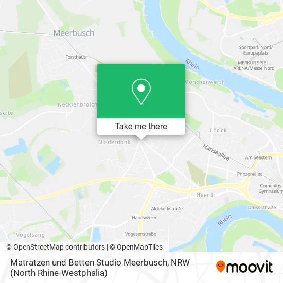 Карта Matratzen und Betten Studio Meerbusch