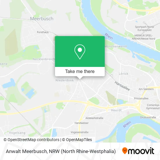 Anwalt Meerbusch map