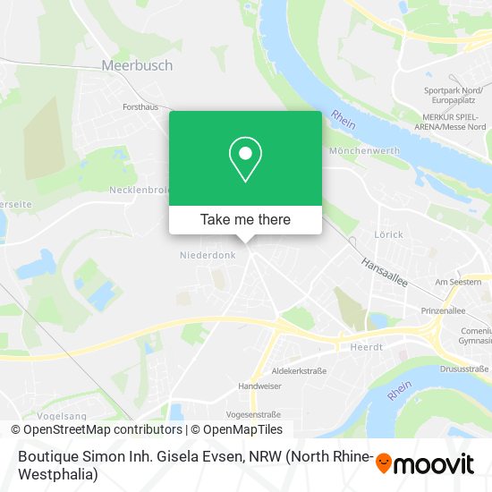 Boutique Simon Inh. Gisela Evsen map