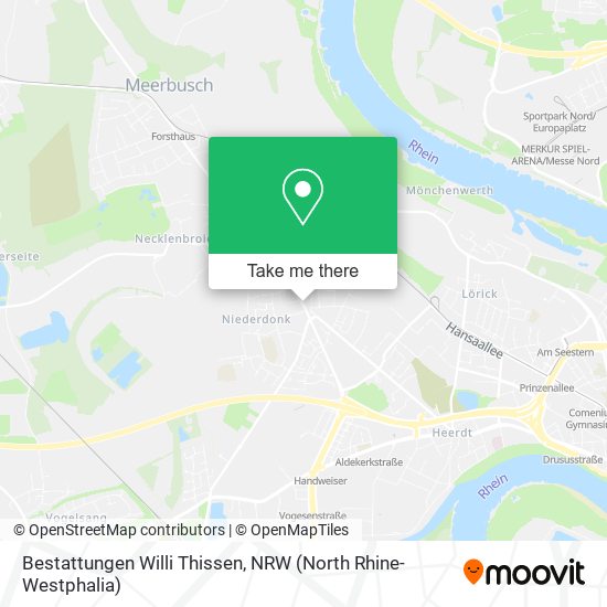 Bestattungen Willi Thissen map