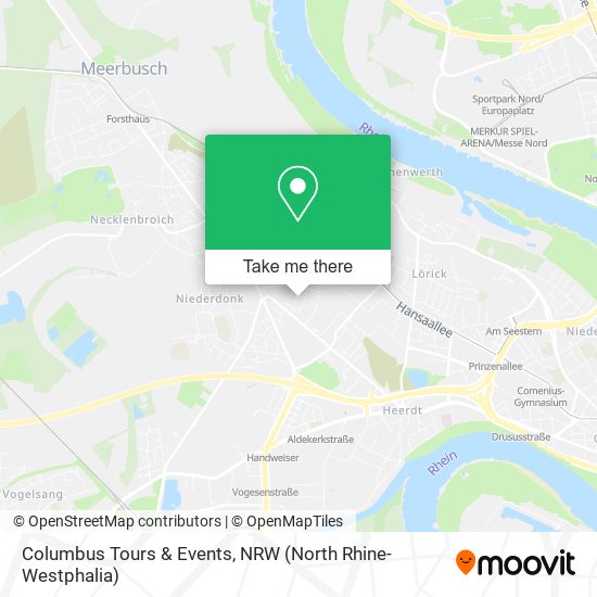 Columbus Tours & Events map