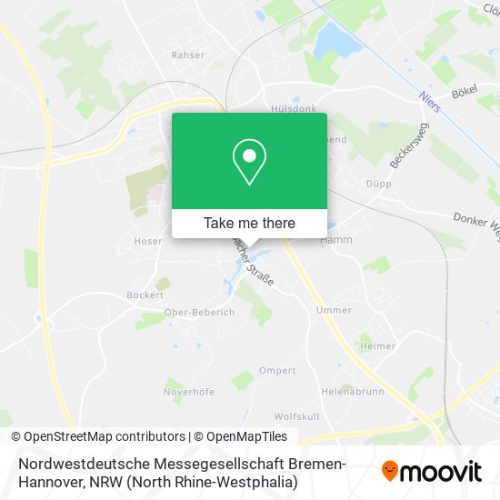 Nordwestdeutsche Messegesellschaft Bremen-Hannover map