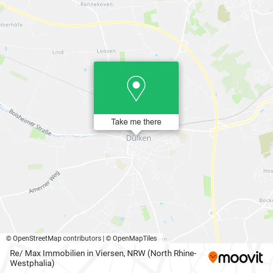 Карта Re/ Max Immobilien in Viersen