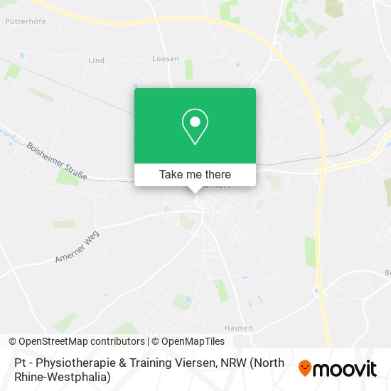 Карта Pt - Physiotherapie & Training Viersen