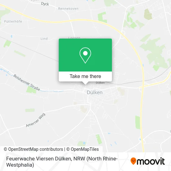 Карта Feuerwache Viersen Dülken