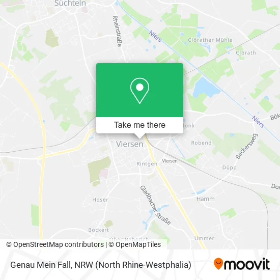 Карта Genau Mein Fall