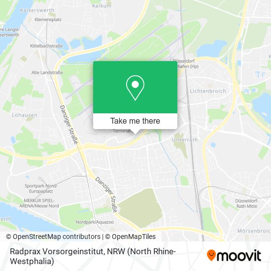 Radprax Vorsorgeinstitut map
