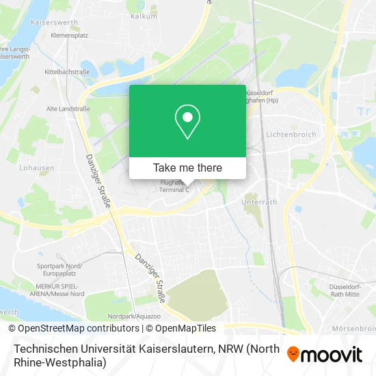 Карта Technischen Universität Kaiserslautern