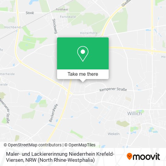 Maler- und Lackiererinnung Niederrhein Krefeld-Viersen map