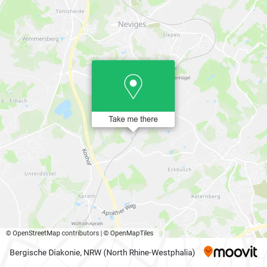 Карта Bergische Diakonie