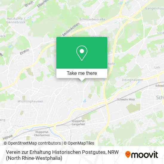 Карта Verein zur Erhaltung Historischen Postgutes