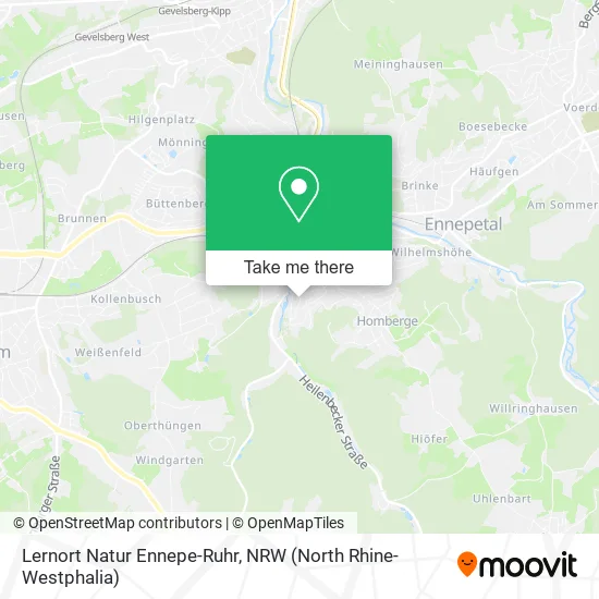 Карта Lernort Natur Ennepe-Ruhr