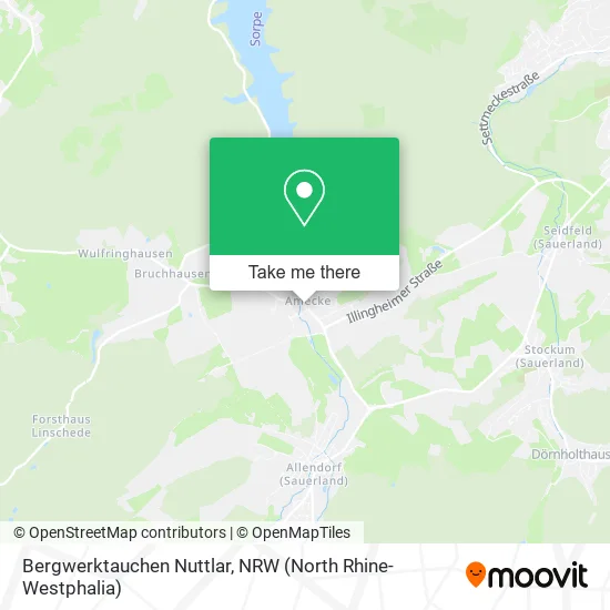 Карта Bergwerktauchen Nuttlar