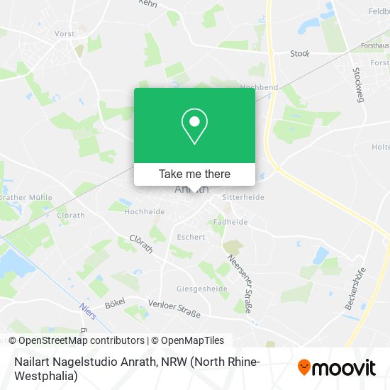 Nailart Nagelstudio Anrath map