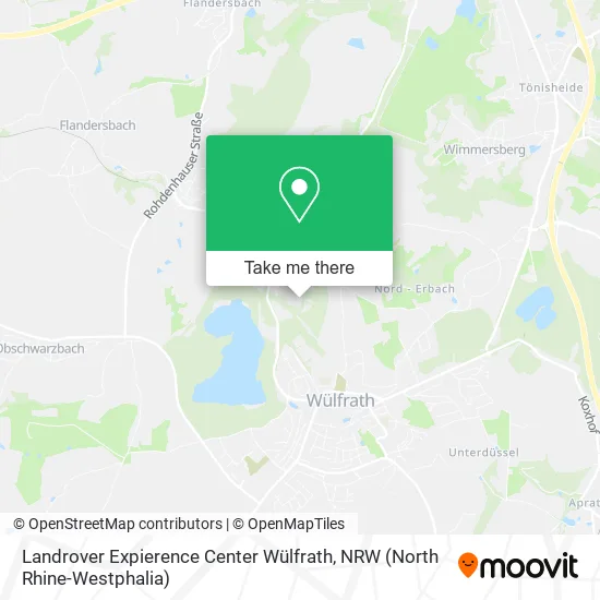 Карта Landrover Expierence Center Wülfrath