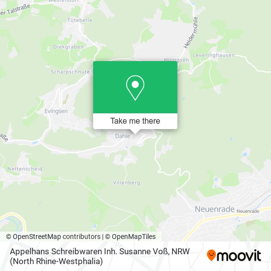 Карта Appelhans Schreibwaren Inh. Susanne Voß