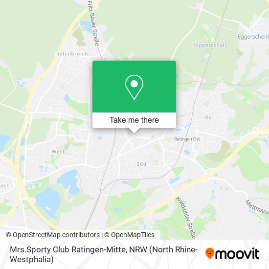 Mrs.Sporty Club Ratingen-Mitte map