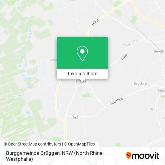 Burggemeinde Brüggen map