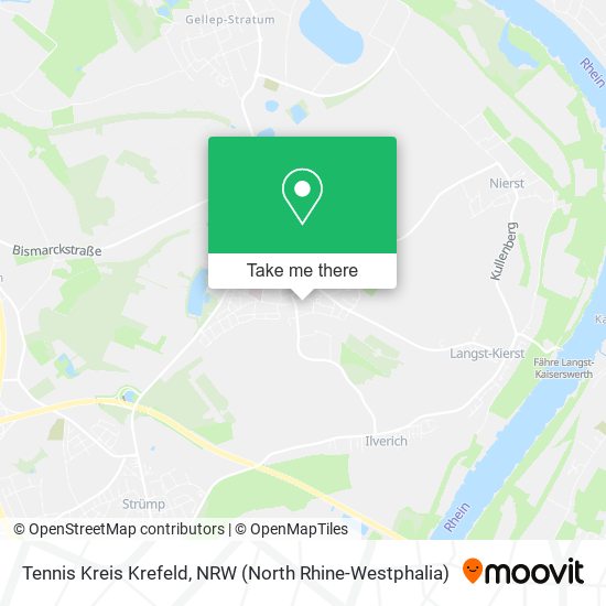 Tennis Kreis Krefeld map