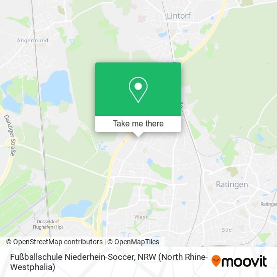 Fußballschule Niederhein-Soccer map