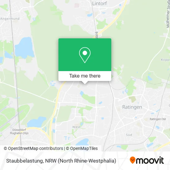 Карта Staubbelastung
