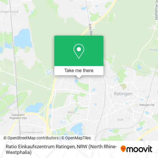 Карта Ratio Einkaufszentrum Ratingen