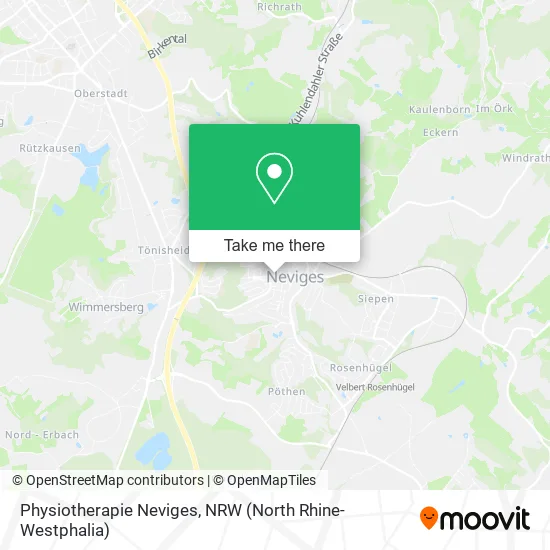 Карта Physiotherapie Neviges