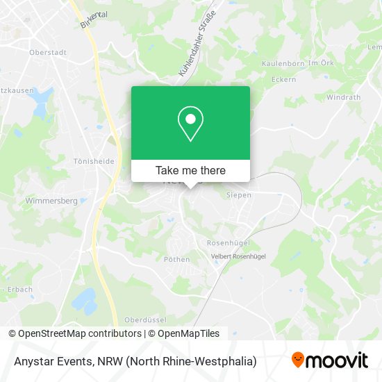 Anystar Events map