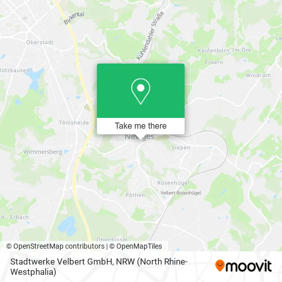 Карта Stadtwerke Velbert GmbH