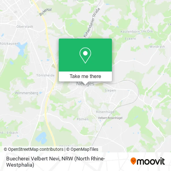 Карта Buecherei Velbert Nevi