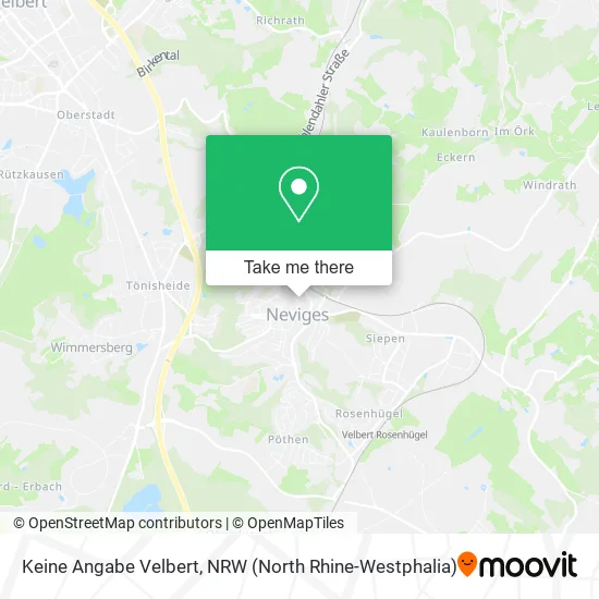 Карта Keine Angabe Velbert