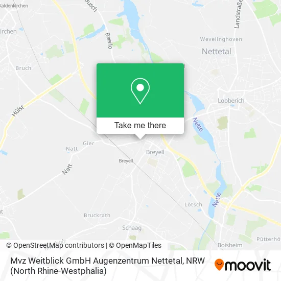 Карта Mvz Weitblick GmbH Augenzentrum Nettetal