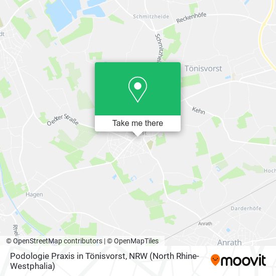 Podologie Praxis in Tönisvorst map
