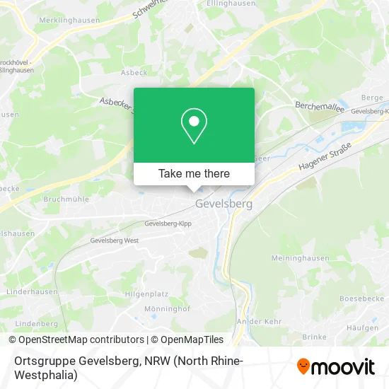 Карта Ortsgruppe Gevelsberg