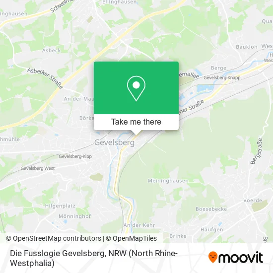 Карта Die Fusslogie Gevelsberg