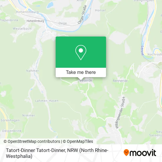 Карта Tatort-Dinner Tatort-Dinner