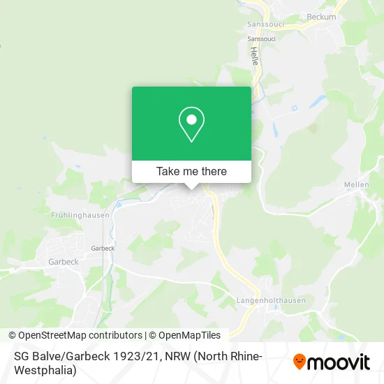 Карта SG Balve/Garbeck 1923/21