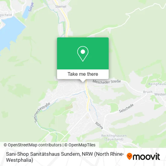 Карта Sani-Shop Sanitätshaus Sundern