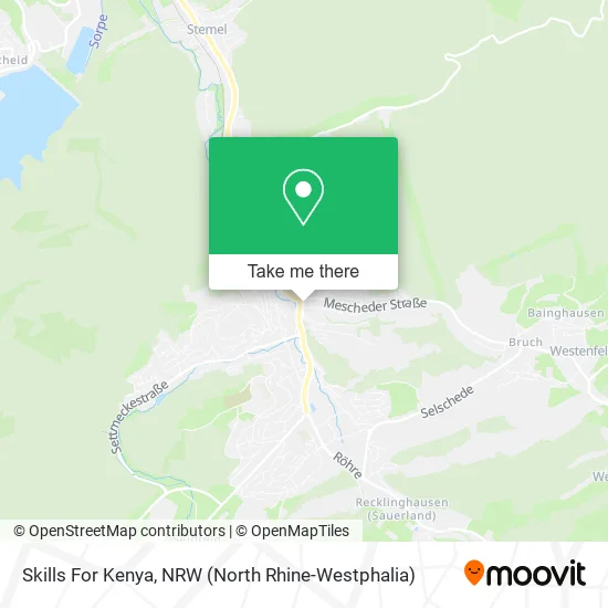 Skills For Kenya map