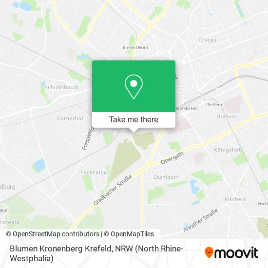 Карта Blumen Kronenberg Krefeld