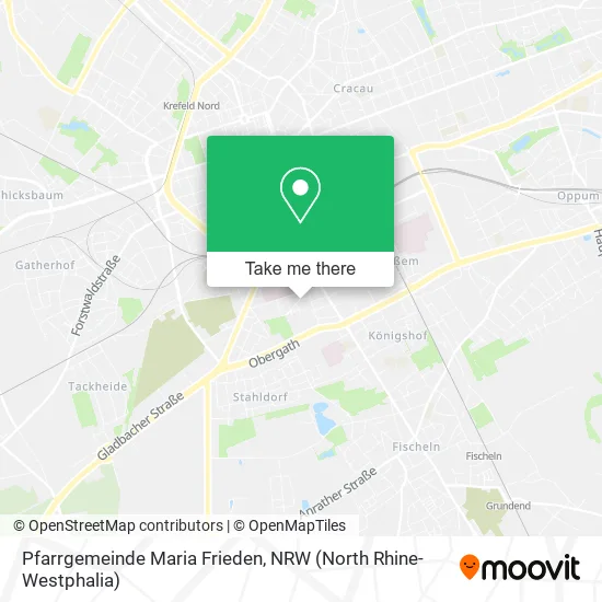 Pfarrgemeinde Maria Frieden map